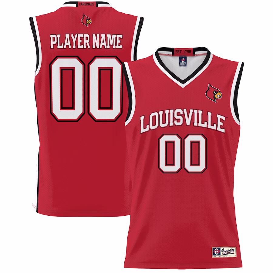 Louisville Cardinals GameDay Greats Unisex  Lightweight NIL Pick-A-Player Basketball Jersey - Red - Jersey