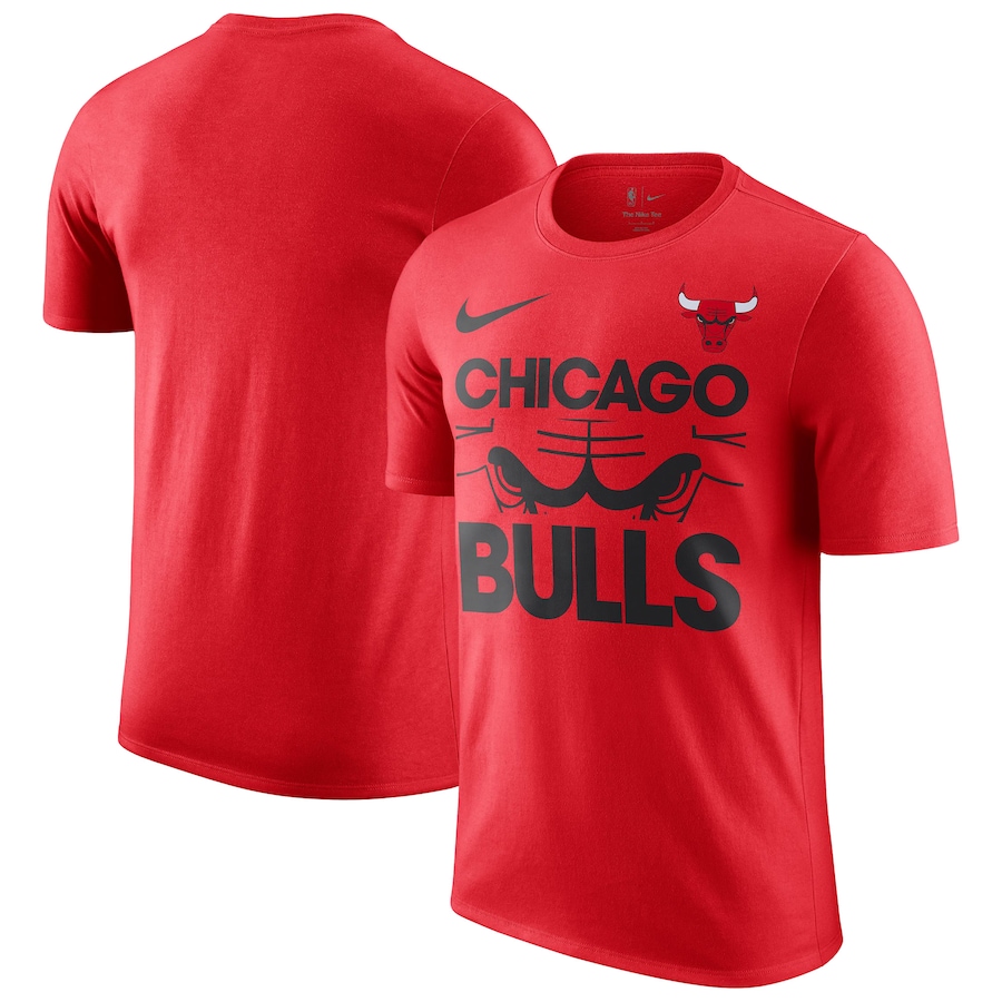 Men's Chicago Bulls Nike Red Courtside This Is Our Year T-Shirt - Jersey