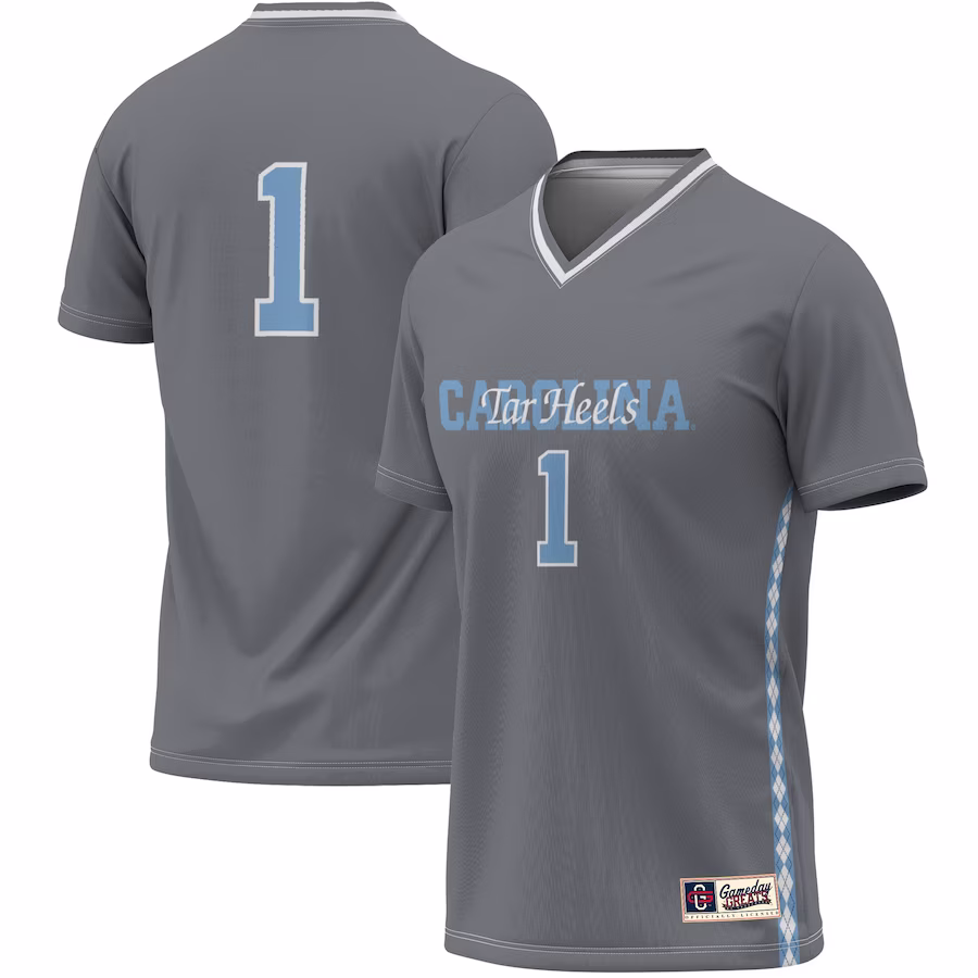 #1 North Carolina Tar Heels GameDay Greats Unisex Women's Soccer Lightweight Fashion Jersey - Gray - Jersey