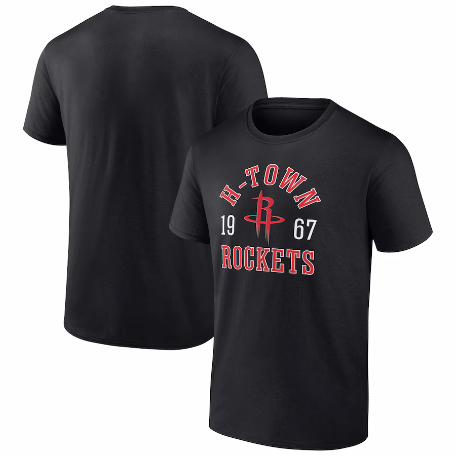 Men's Houston Rockets Black The Extras T-Shirt - Jersey