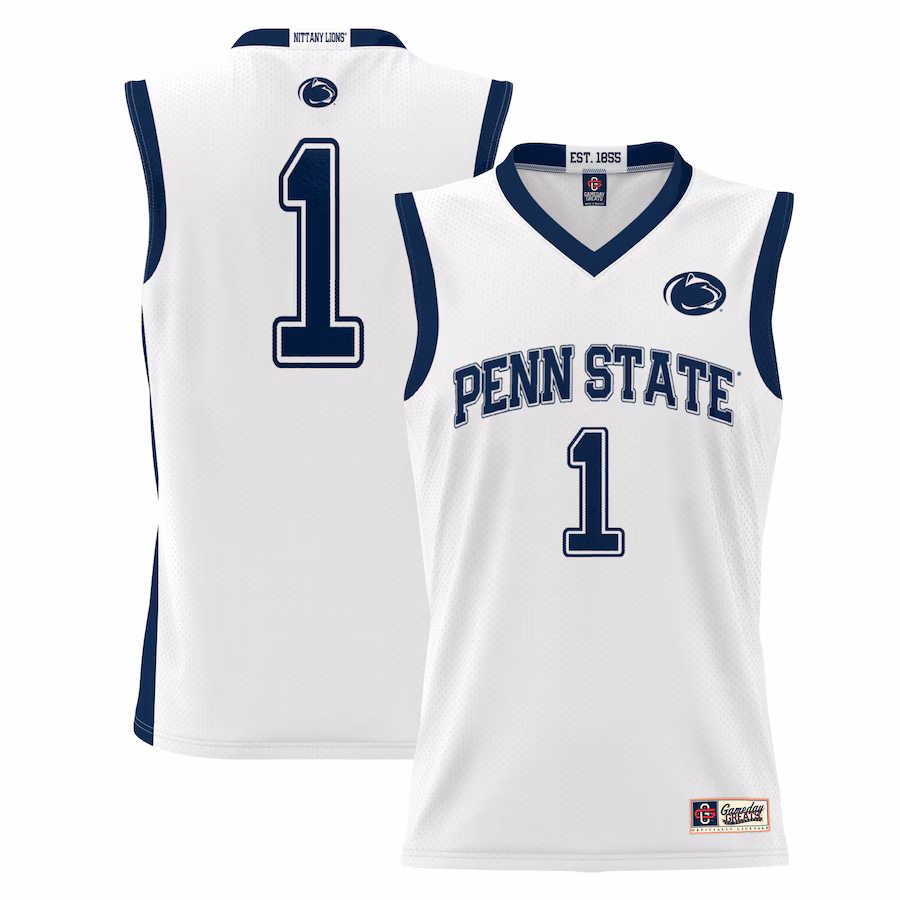 #1  Penn State Nittany Lions GameDay Greats  Lightweight Basketball Jersey - White - Jersey