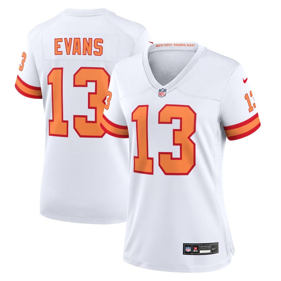 Women's '76 Tampa Bay Buccaneers Mike Evans Nike White Game Jersey - Jersey