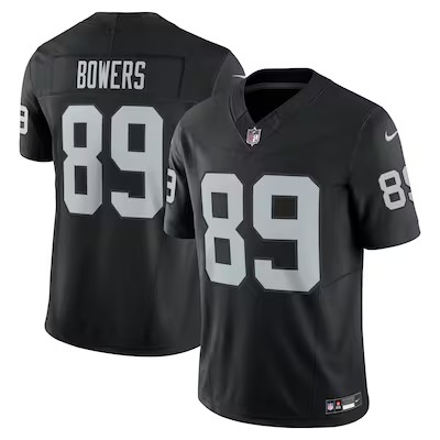 Men's Las Vegas Raiders Brock Bowers Nike Black Team Vapor F.U.S.E. Limited Jersey - Jersey