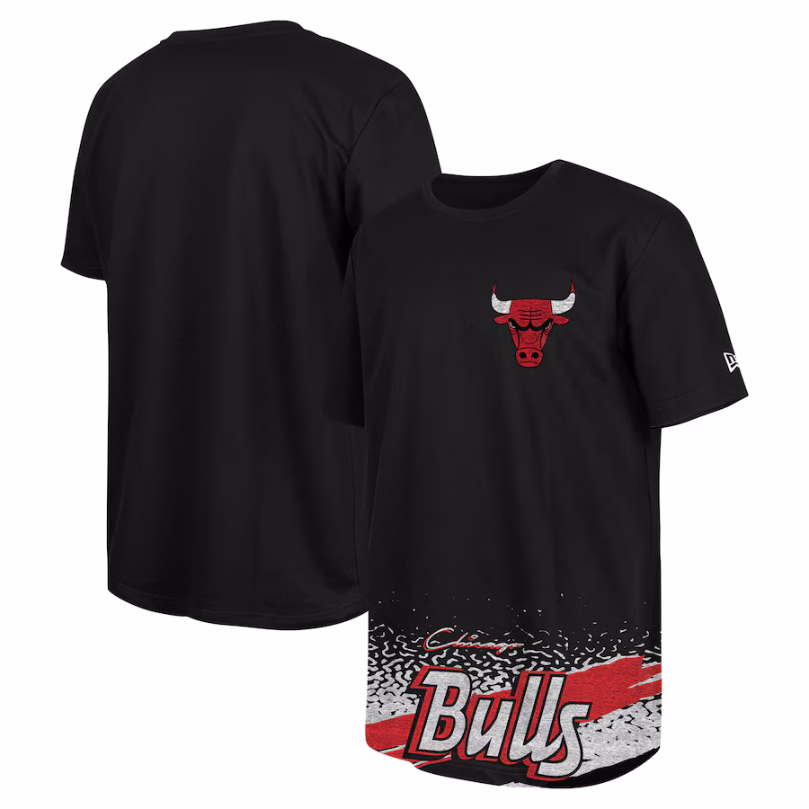 Men's Chicago Bulls New Era Black Sport Classic T-Shirt - Jersey