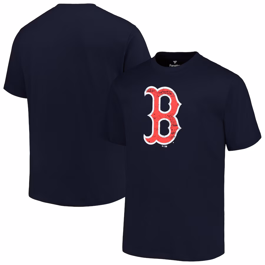 Men's Boston Red Sox Profile Navy Big & Tall Primary Logo T-Shirt - Jersey