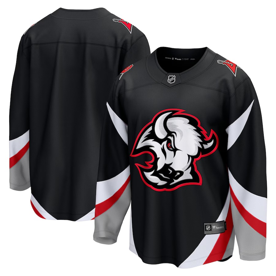Men's Buffalo Sabres Fanatics Black Alternate Premier Breakaway Blank Jersey - Jersey