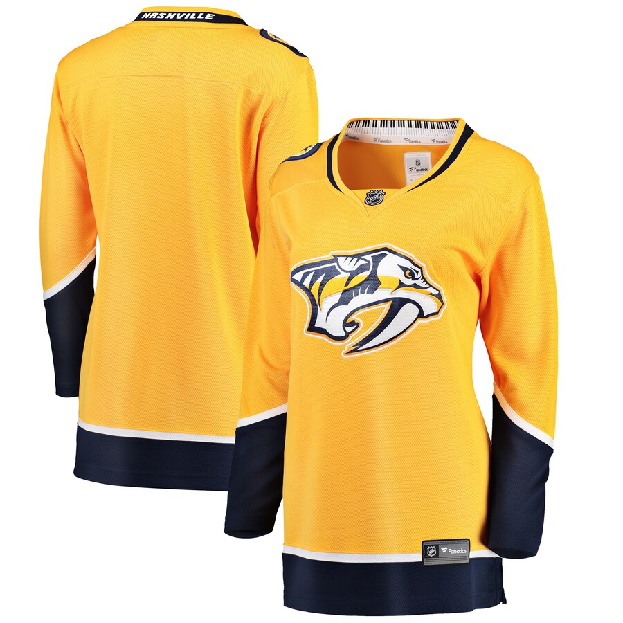 Women's Nashville Predators Fanatics Branded Yellow Breakaway Home Jersey - Jersey