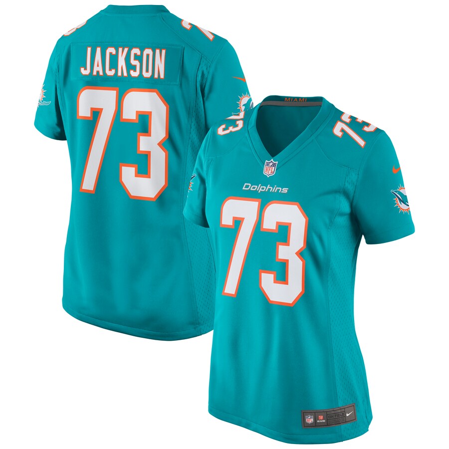 Women's Miami Dolphins Austin Jackson Nike Aqua Game Jersey - Jersey