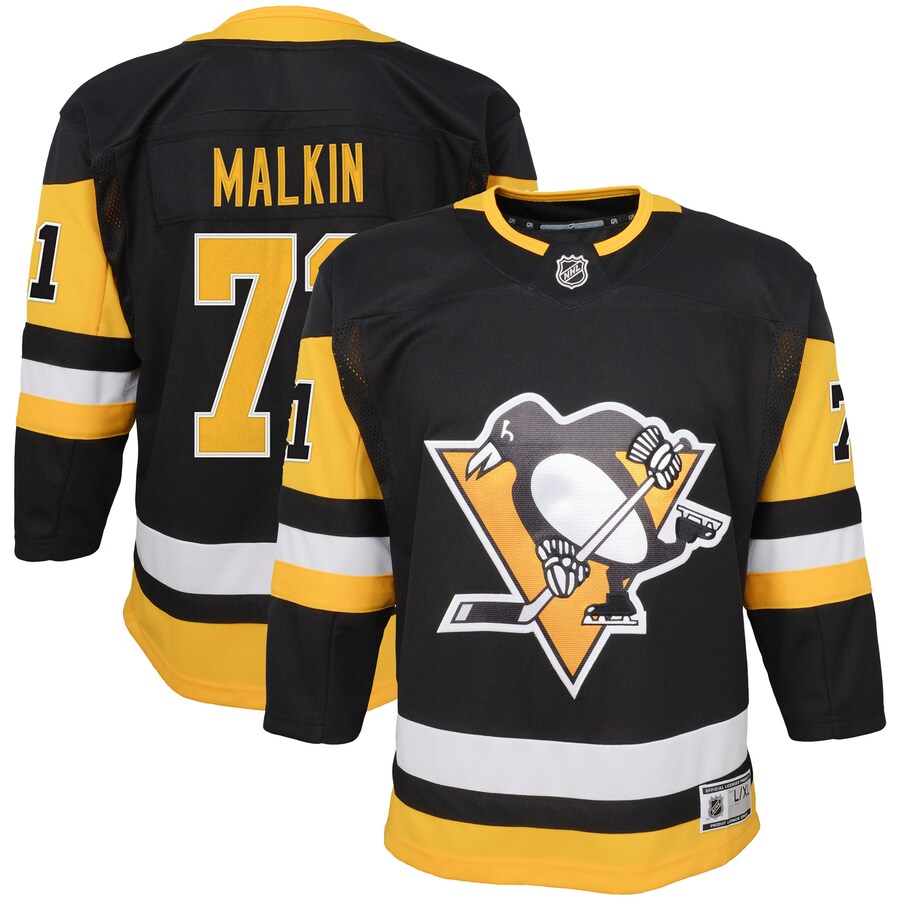 Youth Pittsburgh Penguins Evgeni Malkin Black Home Premier Player Jersey - Jersey