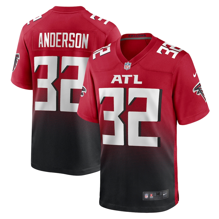 Men's Atlanta Falcons Jamal Anderson Nike Red Retired Player Alternate Game Jersey - Jersey