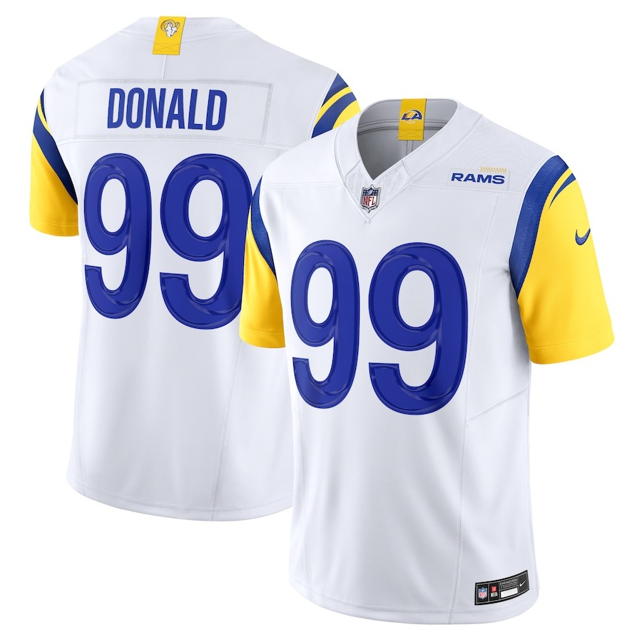 Men's Los Angeles Rams Aaron Donald Nike White Vapor F.U.S.E. Limited Jersey - Jersey