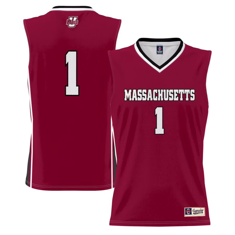 #1 UMass Minutemen GameDay Greats Youth Lightweight Basketball Jersey - Maroon - Jersey