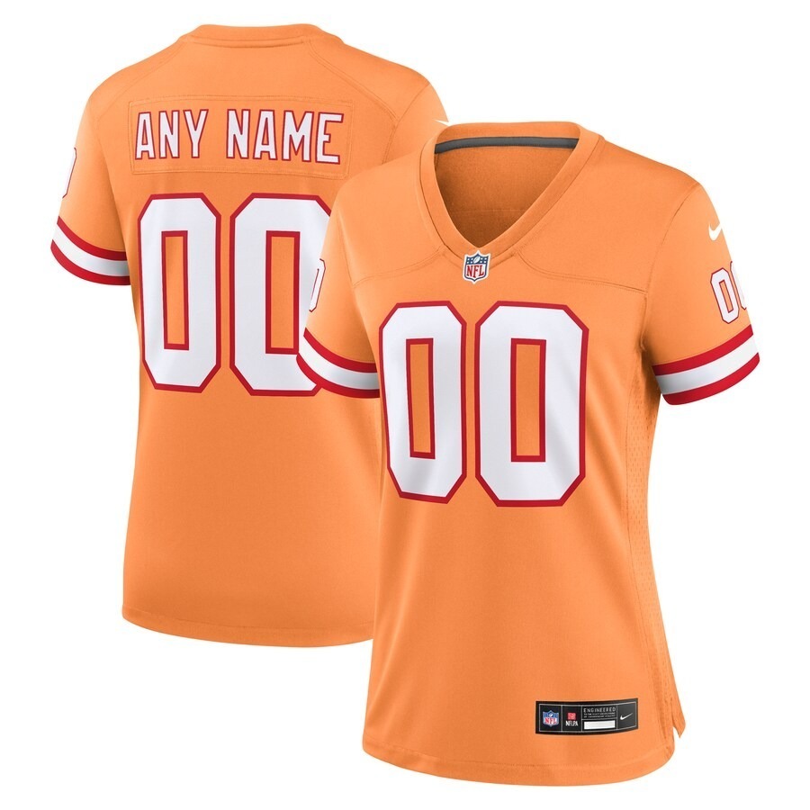 Women's Tampa Bay Buccaneers Nike Orange Custom Throwback Game Jersey - Jersey