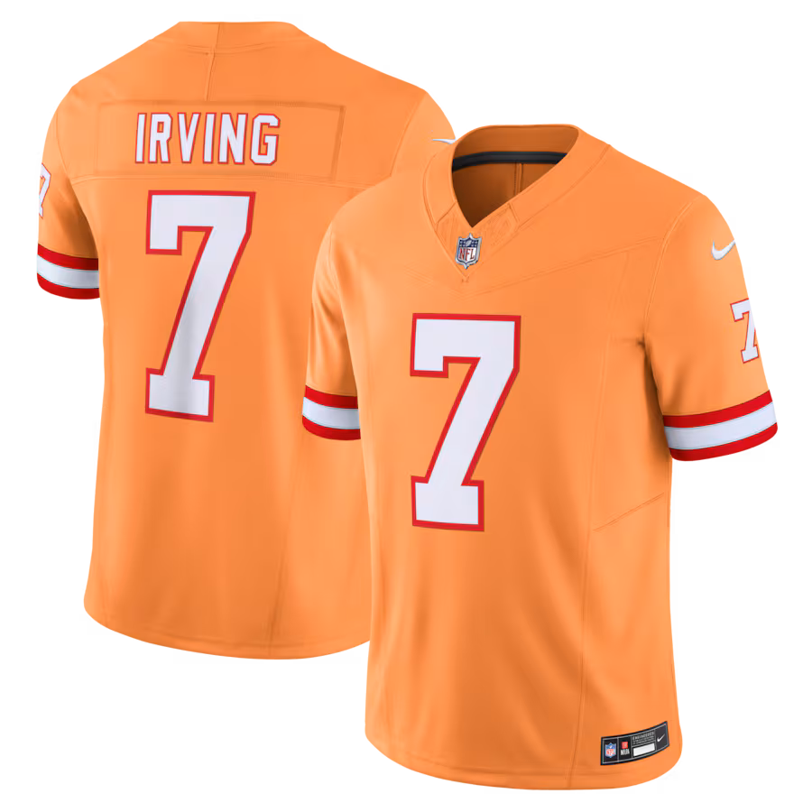 Men's Tampa Bay Buccaneers Bucky Irving Nike Orange Alternate 2 Throwback Vapor F.U.S.E. Limited Jersey - Jersey