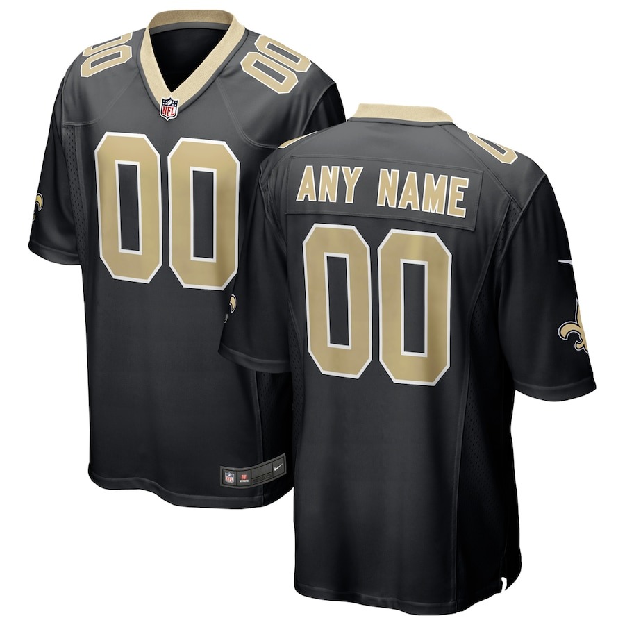 Men's New Orleans Saints Ga'Quincy McKinstry Nike Black 2024 NFL Draft Player Game Jersey - Jersey