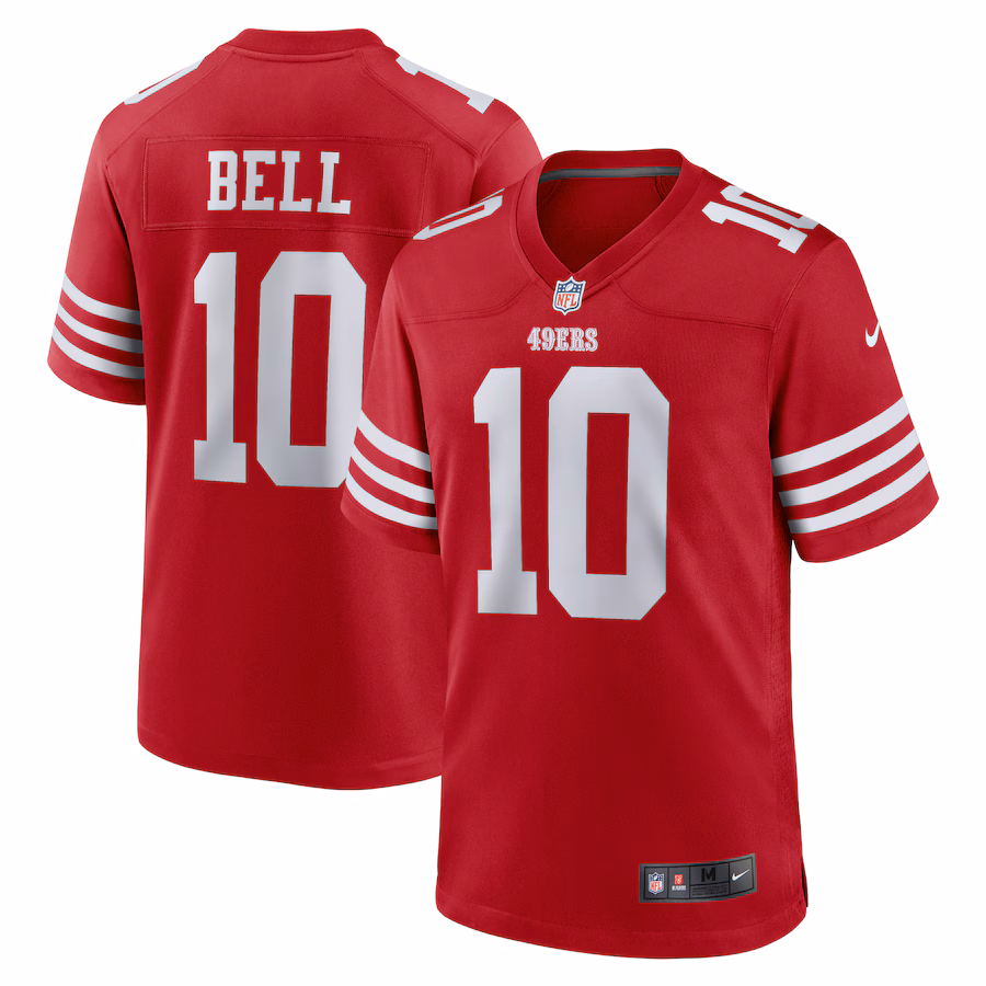 Men's San Francisco 49ers Ronnie Bell Nike Scarlet Team Game Jersey - Jersey