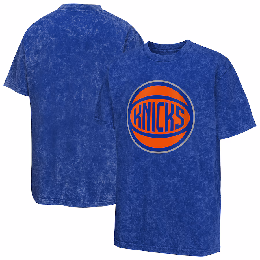 Youth New York Knicks  Blue Rugged Defense T-Shirt - Jersey