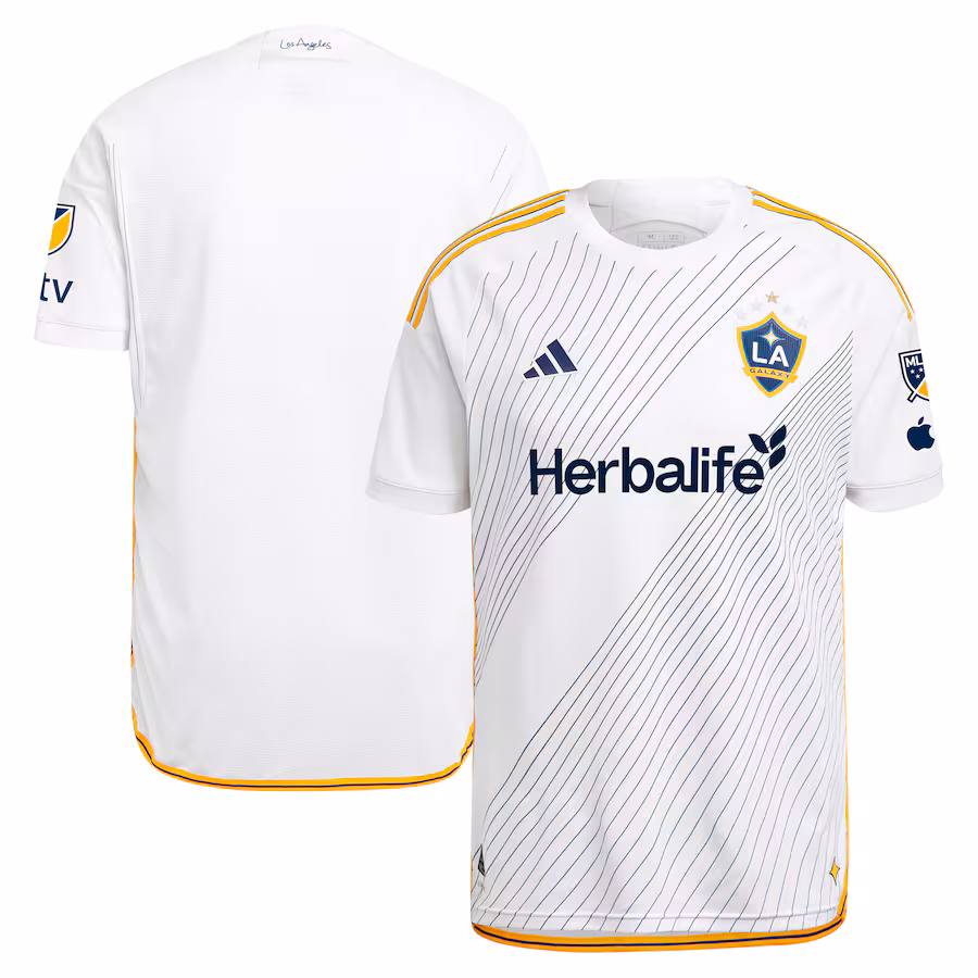 Men's LA Galaxy  adidas White 2024 Angeleno Kit Authentic Jersey - Jersey