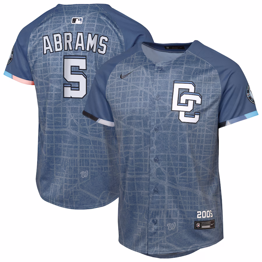 Youth Washington Nationals CJ Abrams Nike Blue City Connect 2025 Limited Jersey - Jersey