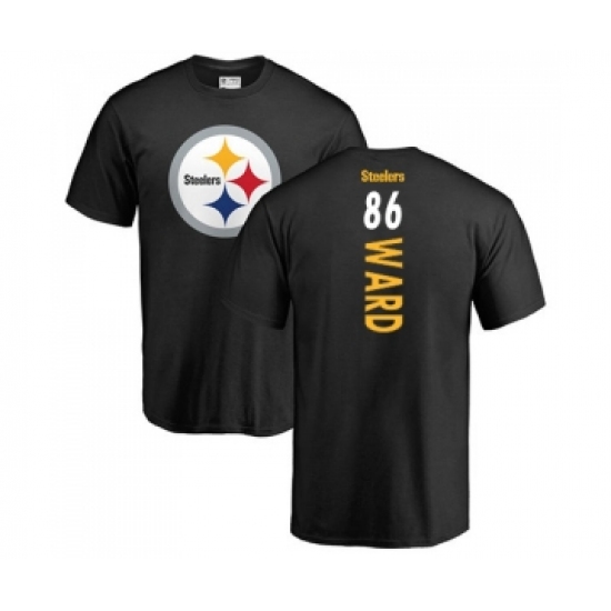 Football Pittsburgh Steelers #86 Hines Ward Black Backer T-Shirt - Jersey