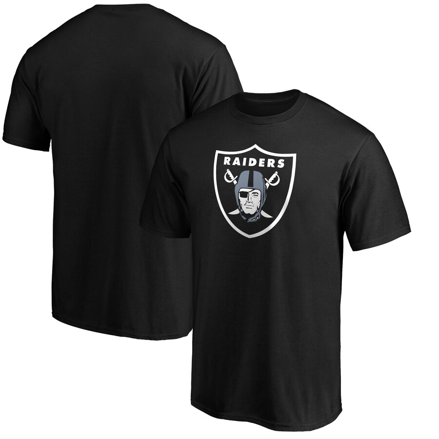 Men's Las Vegas Raiders Fanatics Black Primary Logo T-Shirt - Jersey