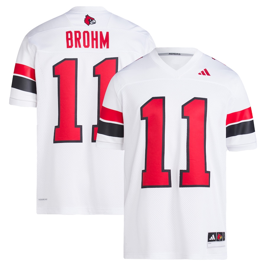 Jeff Brohm Louisville Cardinals adidas Football Icon Premier Jersey - White - Jersey