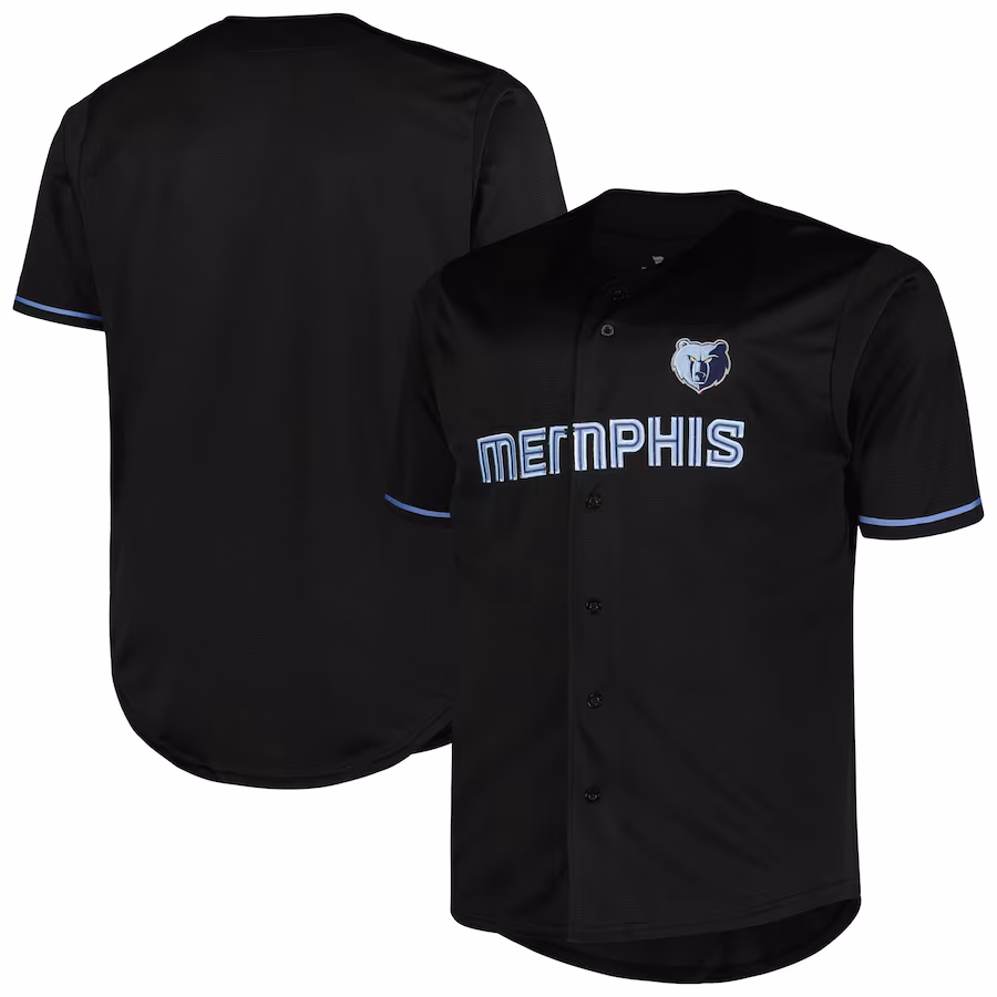 Men's Memphis Grizzlies Profile Black Big & Tall Pop Jersey - Jersey