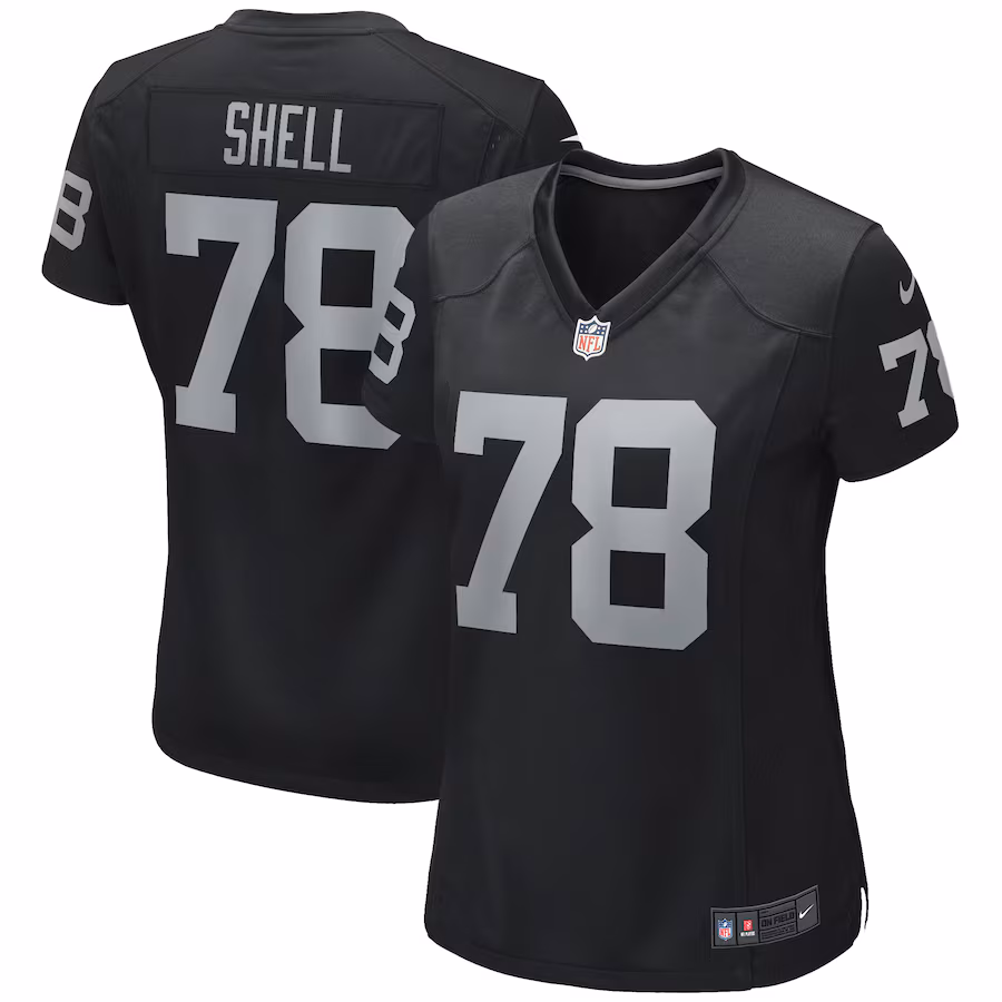 Women's Las Vegas Raiders Art Shell Nike Black Game Retired Player Jersey - Jersey