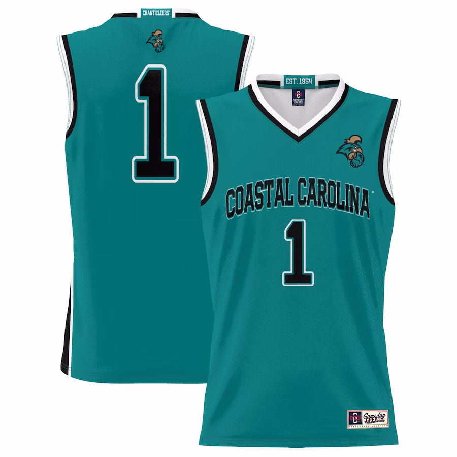 #1  Coastal Carolina Chanticleers GameDay Greats  Lightweight Basketball Jersey - Light Blue - Jersey