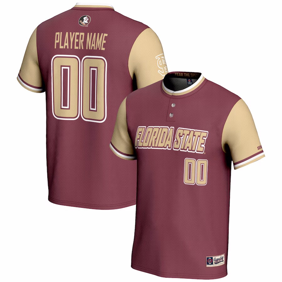 Florida State Seminoles GameDay Greats Youth NIL Pick-A-Player Lightweight Softball Jersey - Garnet - Jersey