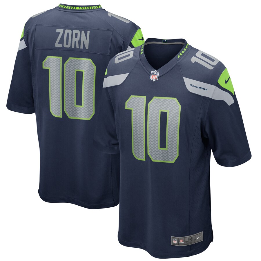 Men's Seattle Seahawks Jim Zorn Nike College Navy Game Retired Player Jersey - Jersey
