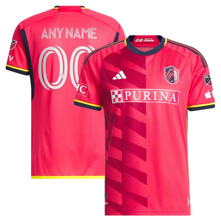 Men's St. Louis City SC adidas Red 2023 CITY Kit Authentic Custom Jersey - Jersey