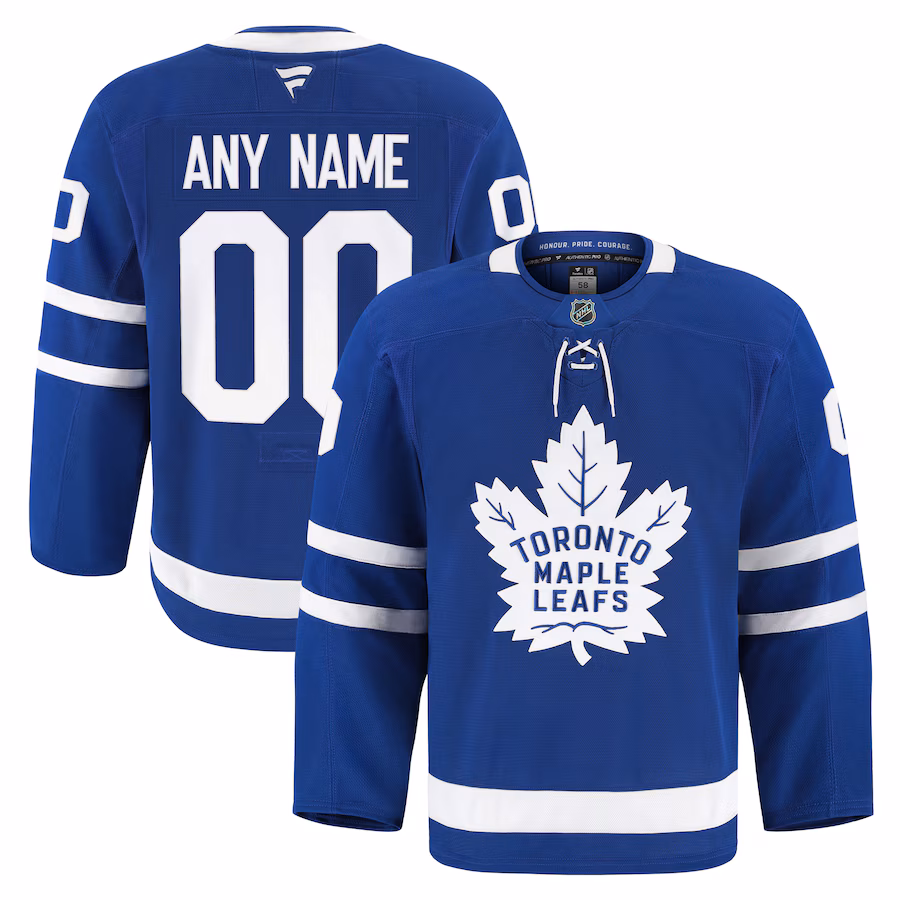 Men's Toronto Maple Leafs Fanatics Blue Home Authentic Pro Custom Jersey - Jersey
