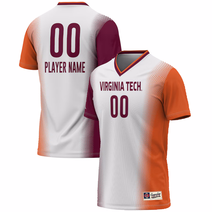 Virginia Tech Hokies GameDay Greats Youth NIL Pick-A-Player Lightweight Women's Soccer Jersey - White - Jersey