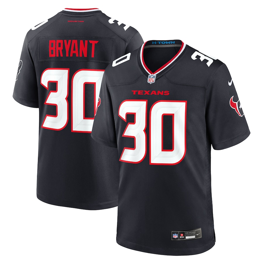 Men's Houston Texans Myles Bryant Nike  Navy Team Game Jersey - Jersey