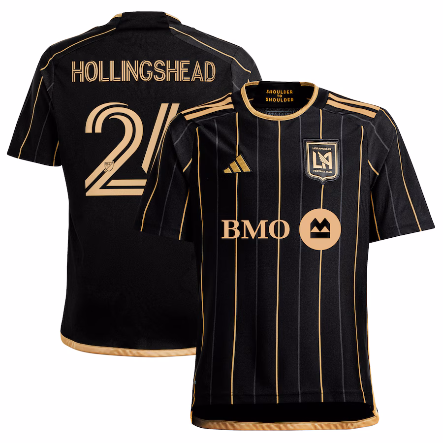 Youth LAFC Ryan Hollingshead adidas Black 2024 Primary Replica Player Jersey - Jersey