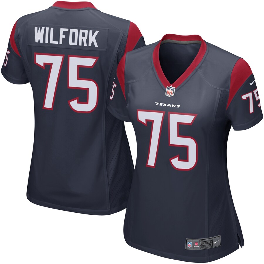 Women's Houston Texans Vince Wilfork Nike Navy Blue Game Jersey - Jersey
