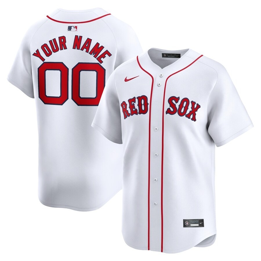 Youth Boston Red Sox Nike White Home Limited Custom Jersey - Jersey