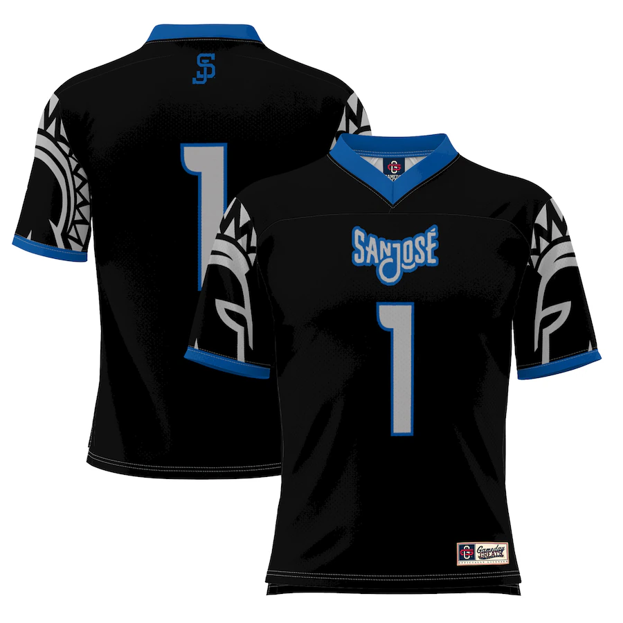 #1 San Jose State Spartans GameDay Greats Football Jersey - Black - Jersey