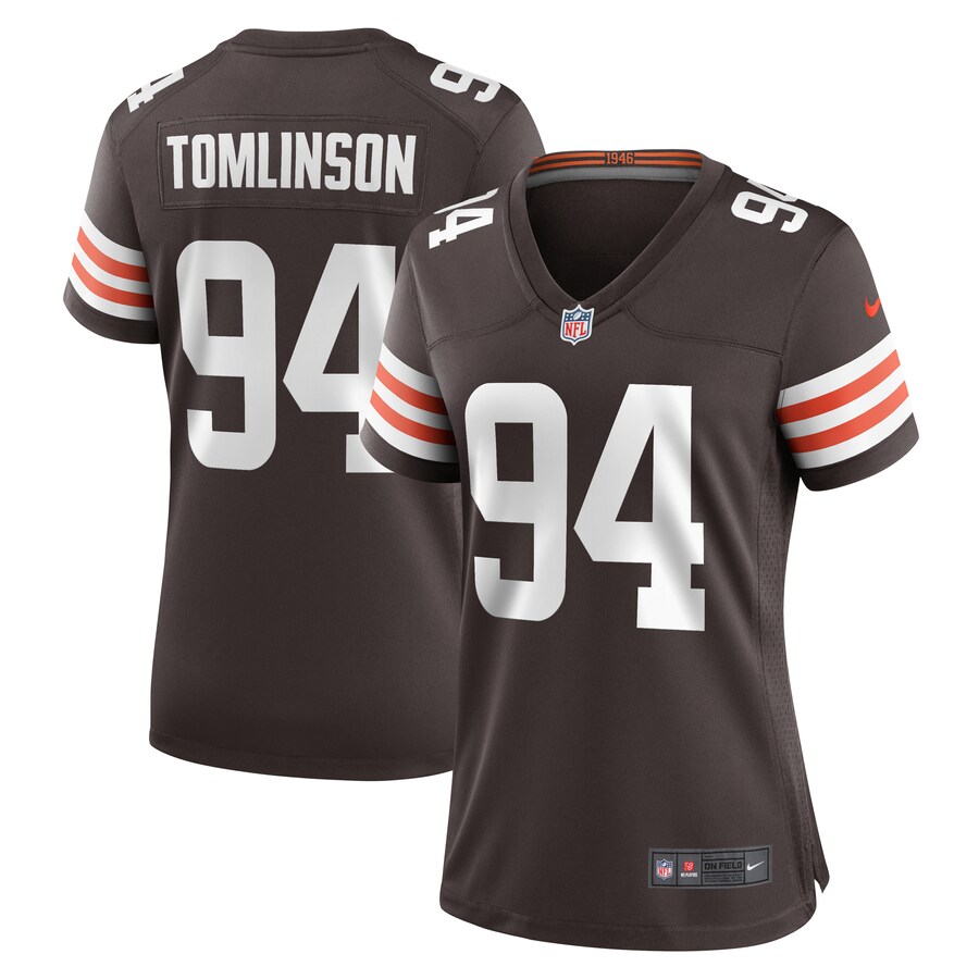 Women's Cleveland Browns Dalvin Tomlinson Nike Brown Game Player Jersey - Jersey