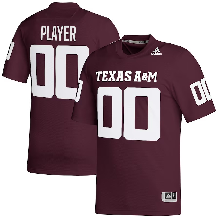 Texas A&M Aggies adidas Pick-A-Player NIL Replica Football Jersey - Maroon - Jersey