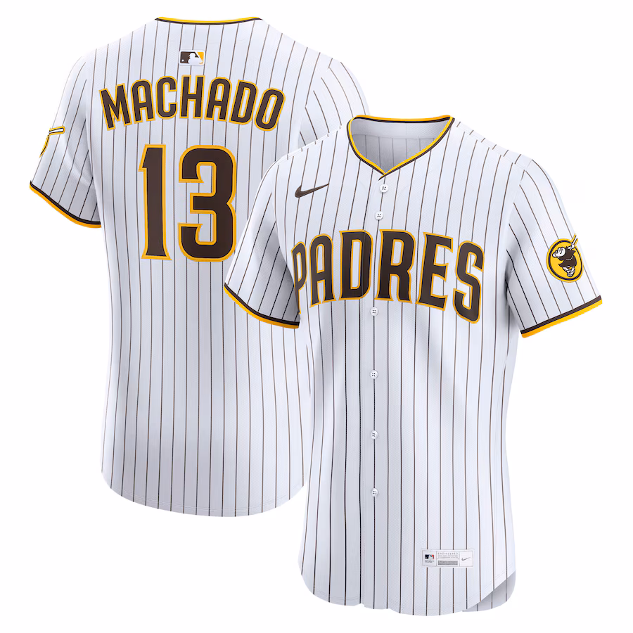 Men's San Diego Padres Manny Machado Nike White Home Elite Player Jersey - Jersey