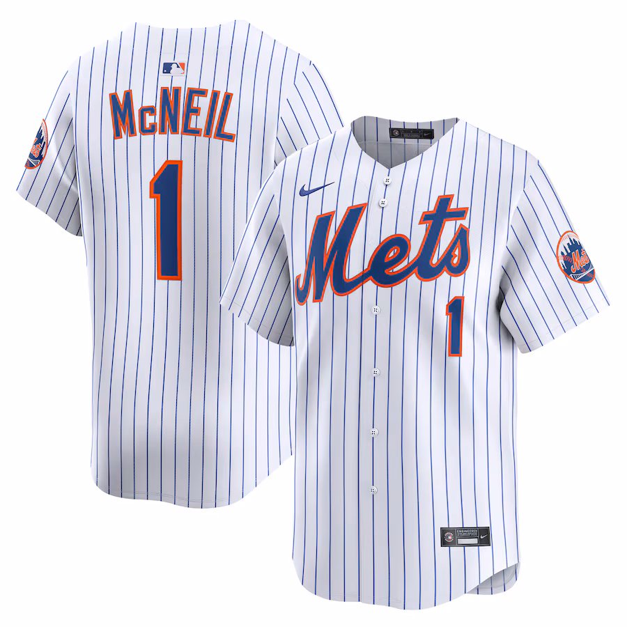 Men's New York Mets Jeff McNeil Nike White Alternate Limited Player Jersey - Jersey
