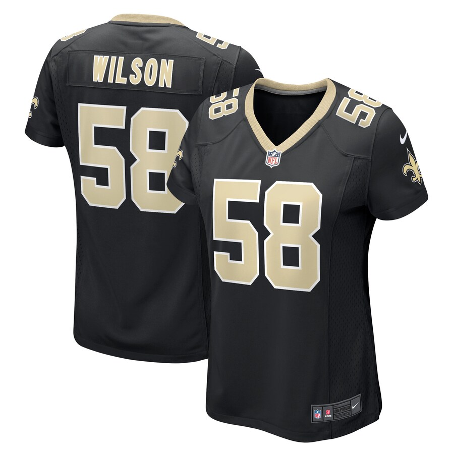 Women's New Orleans Saints Eric Wilson Nike Black Game Player Jersey - Jersey