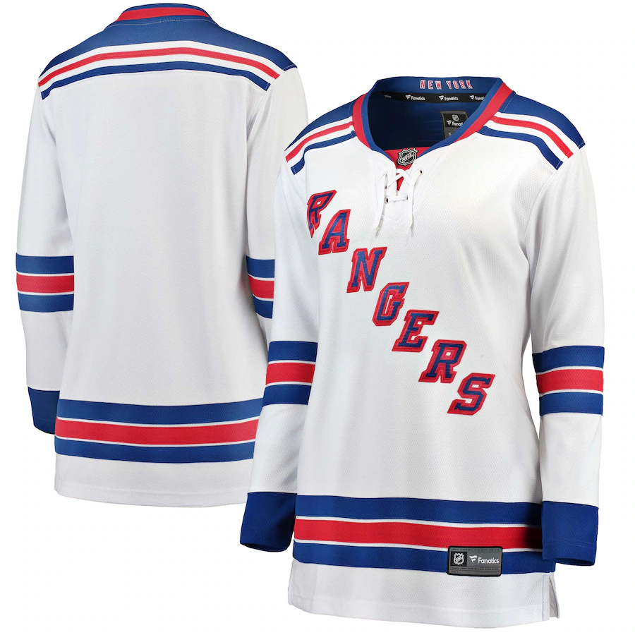 Women's New York Rangers Fanatics White Away Breakaway Jersey - Jersey