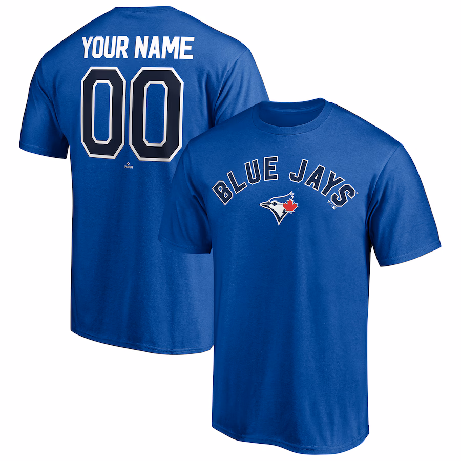 Men's Toronto Blue Jays Royal Personalized Team Winning Streak Name & Number T-Shirt - Jersey