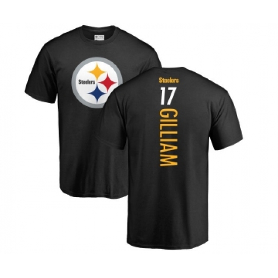 Football Pittsburgh Steelers #17 Joe Gilliam Black Backer T-Shirt - Jersey