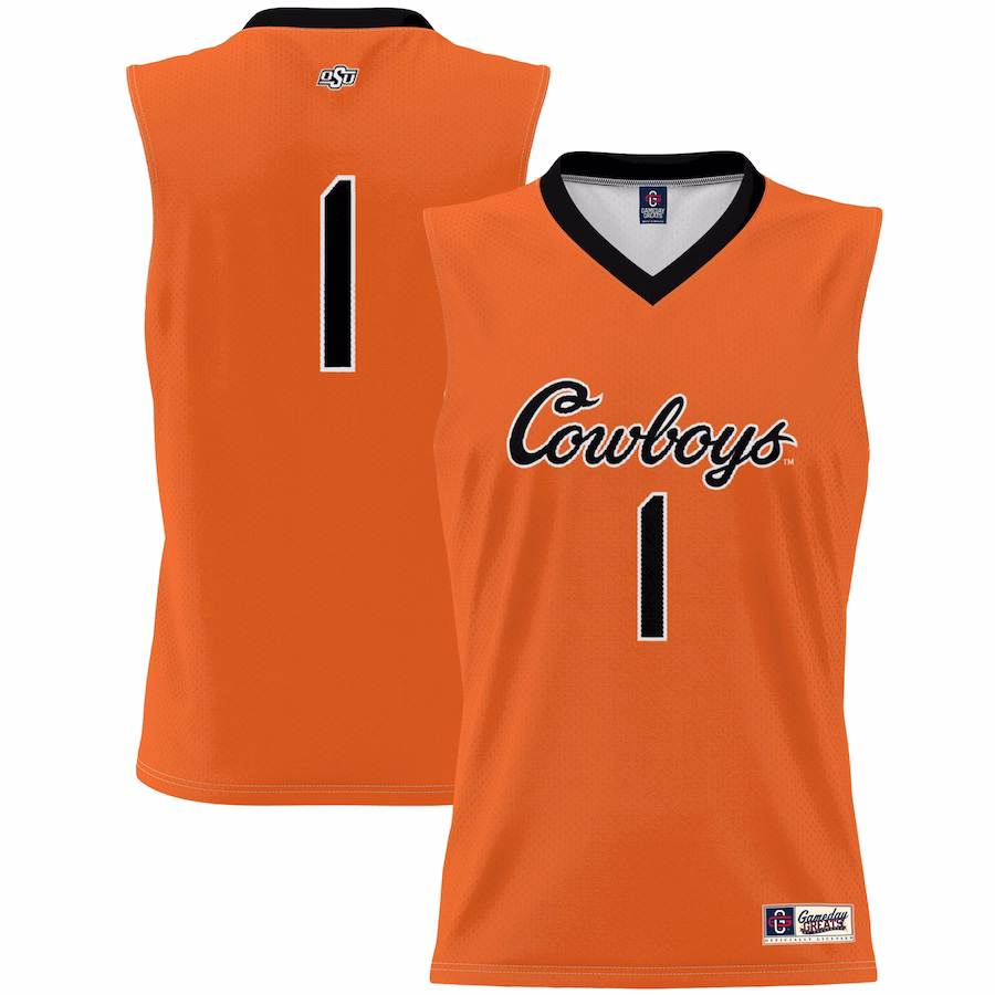 #1 Oklahoma State Cowboys GameDay Greats Youth Lightweight Basketball Jersey - Orange - Jersey