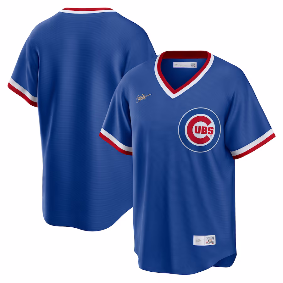 Men's Chicago Cubs Nike Royal Road Cooperstown Collection Team Jersey - Jersey