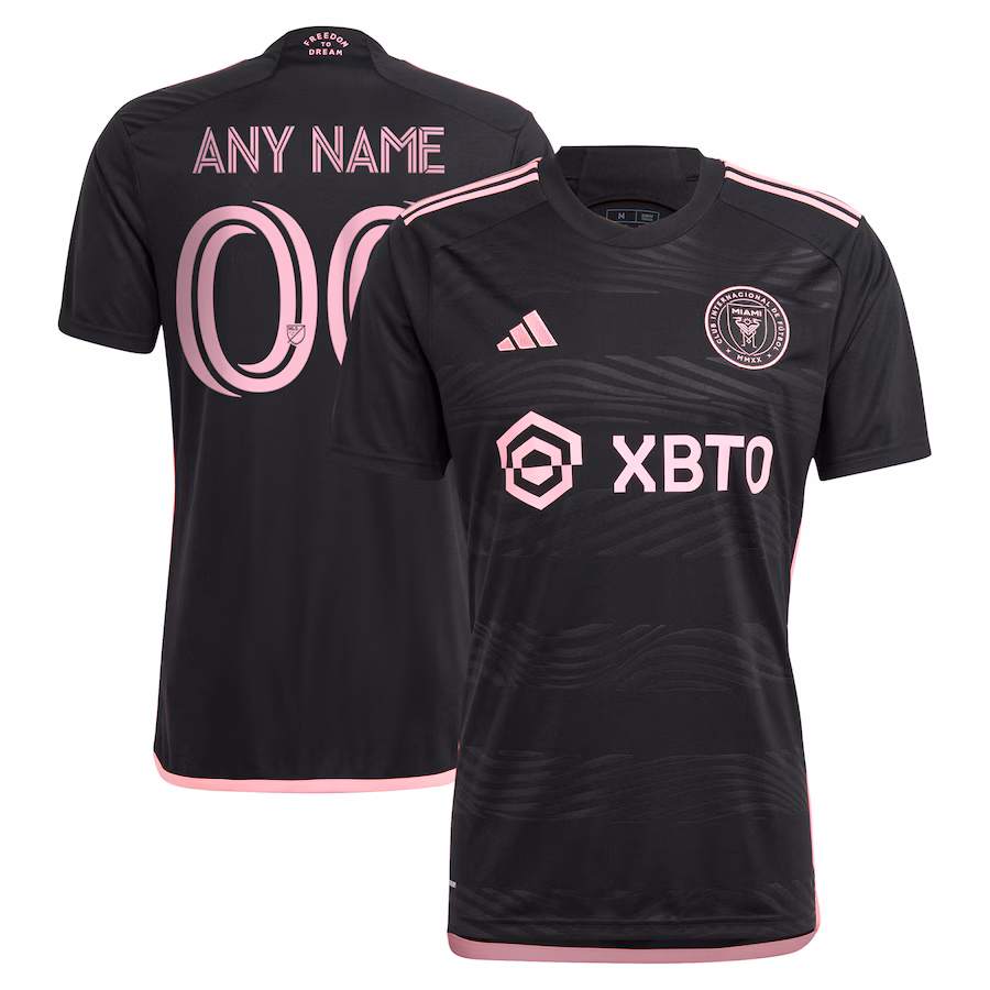 Men's Inter Miami CF adidas Black 2023 La Noche Replica Custom Jersey - Jersey